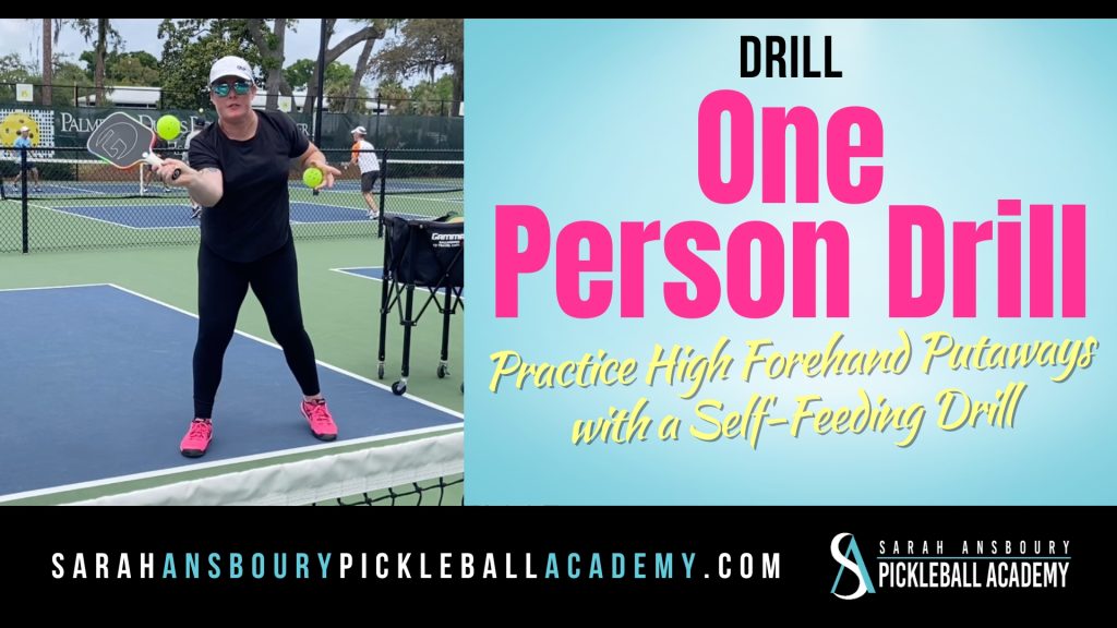 Pickleball One Person Drill - Horizontal