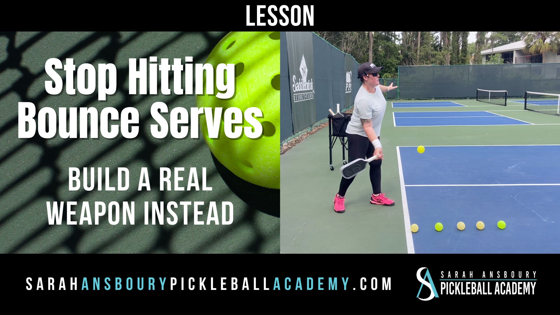 Stop Hitting Pickleball Bounce Serves - Lesson